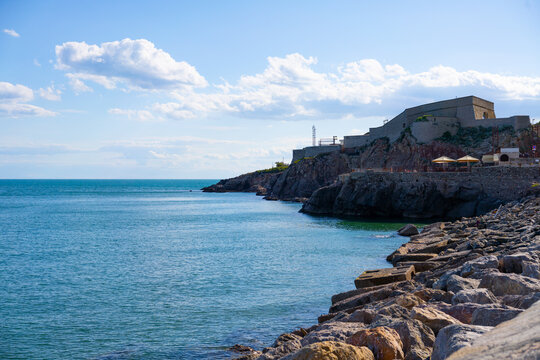 S&egrave;te, France - 2026 : sea theater cliff coast