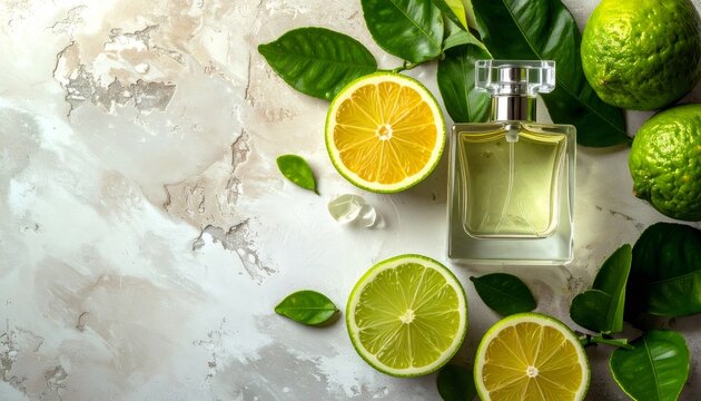 Citrus scent stacking creating fresh perfume aroma