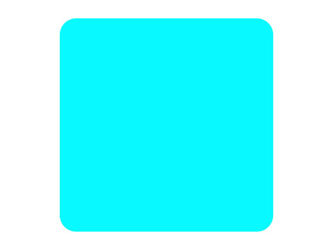 Square rounded square. Blank blue square button vector file