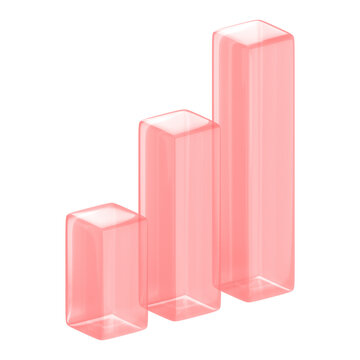 Bar charts png sticker, transparent background