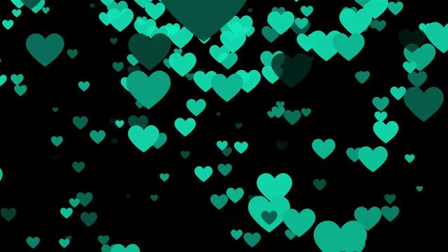 Red heart shape symbol animation with beating pulse effect on transparent background alpha channel for love and health video overlay. Romanti hearts overlay loop background,​valentine's day love heart