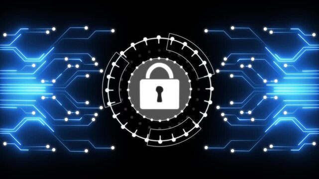 Cyber security concept. computer security and safety in internet.cyber data security or information privacy idea.