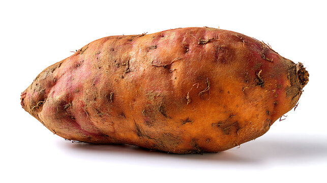 roast patato isolated on white