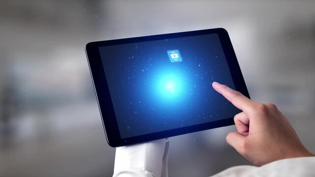 Multimedia technology with video, audio, photo and streaming icons representing digital media, communication and online platforms in a modern multimedia world. Gist