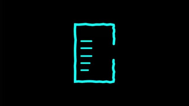 animation - modern file glitch background. 4k footage pixel motion icon