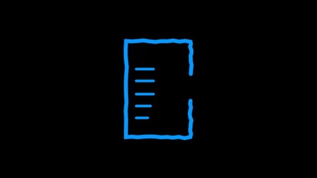 Animated Moviive service icon designed in flat icon style, Business or Universal concept icon. White Cloud VPN interface icon isolated on blue background. Software integration. Animation, VPN service.