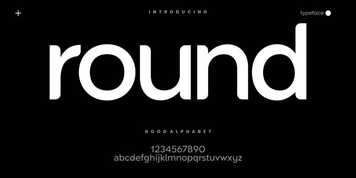 Modern Rounded Sans Serif Font for Clean Logo Branding and Minimal Typography