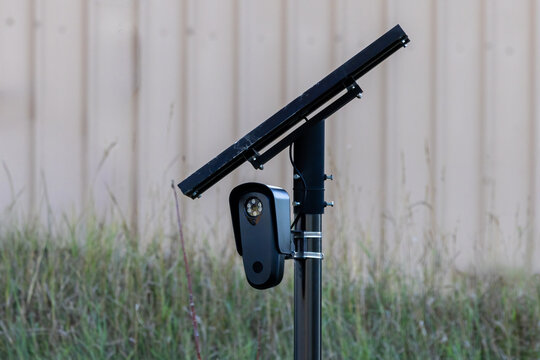 Solar-powered ALPR automated license plate reader camera