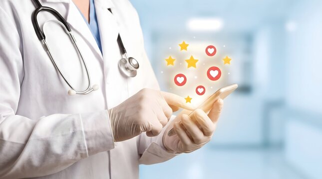 The future of healthcare is here a doctor presenting digital medical data and innovative technology symbolizing advancements in patient care and diagnostics