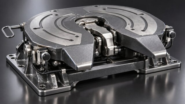Technical CAD Model of Smart Sensor-Equipped Electronic Heavy Truck Fifth Wheel