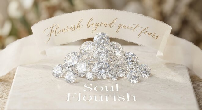 A Luxurious Arrangement of Sparkling Diamonds Reflecting Brilliance