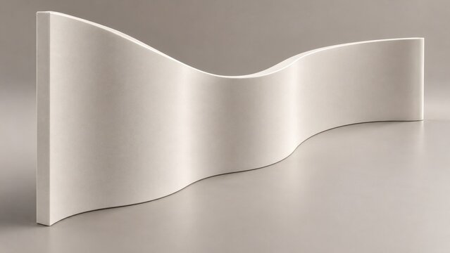 Solid CAD Model of Thermoformed Organic Curved Solid Surface Wall Sconce Panel
