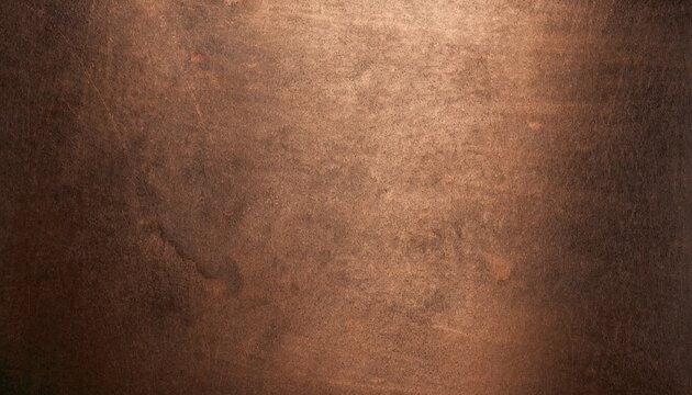 Bronze copper plate and steel metal sheet texture on a dark black brown surface, featuring metallic luster, rough details and industrial luxury background design