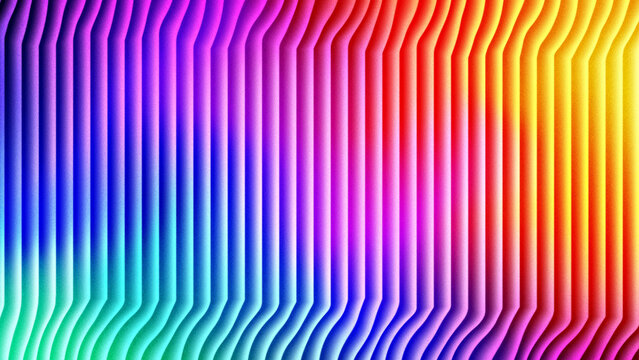 Abstract rainbow background with vertical wavy lines and bright colors