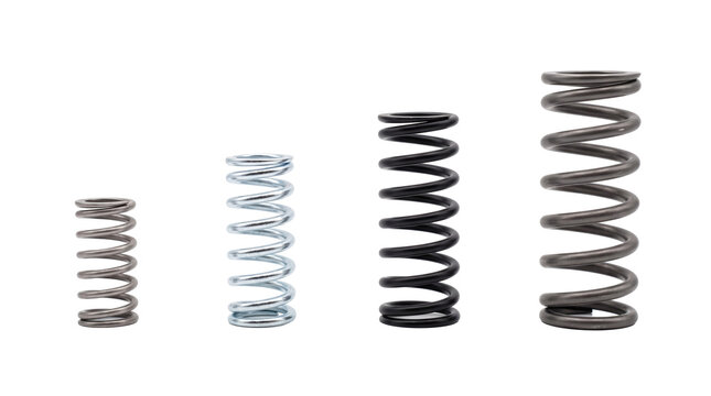 coil spring PNG set , white background as transparent