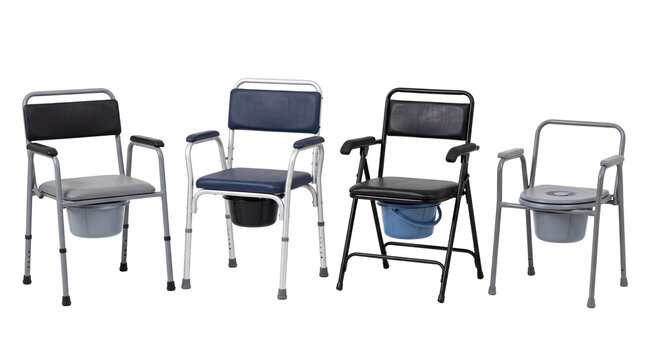 commode chair PNG set , white background as transparent