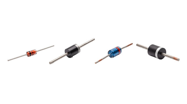 diode PNG set , white background as transparent