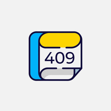 409 Error Code Icon Isolated