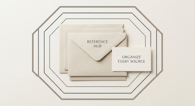 Minimal Arrangement of Blank Reference Envelopes and Organize Every Source Card