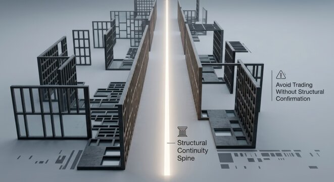 Abstract Geometric Architecture with Linear Light Spine