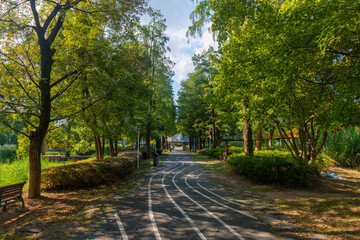 Obraz premium Summer Scenery of East Lake Scenic Area, Wuhan