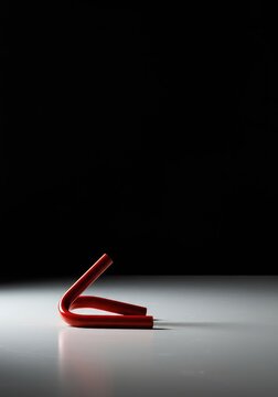 A stark, conceptual image highlighting a defined void or empty space, suggesting loss, subtraction, or a missing element against a clean surface, space, empty, graphic