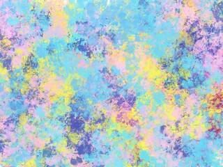 Fototapeta premium Pastel Multicolor Grunge Paint Texture Background