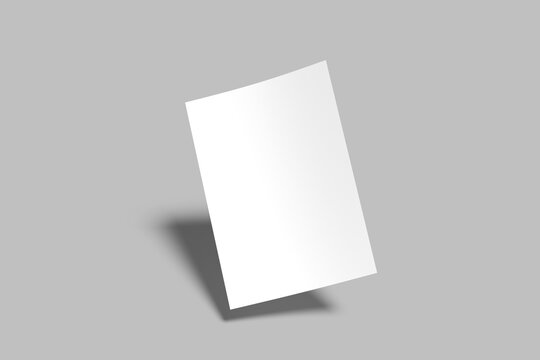 A5 Landscape Brosur Mockup Your Design Here	