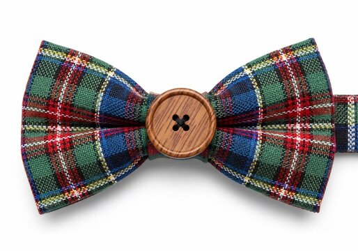Tartan Dapper: A Bow Tie's Rustic Charm