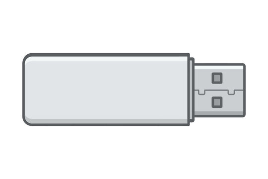 USB Flash Drive Vector Illustration