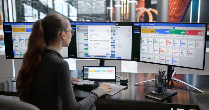 Hotel Manager Checks Reservation Data