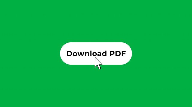 Download Pdf File Button Click Animation With Cursor Movement On Green Screen