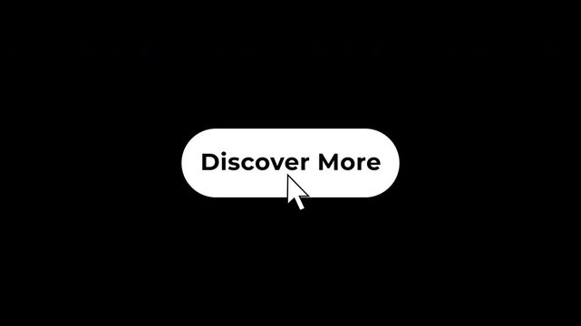Interactive Discover More Button Click Motion Effect With Cursor On Green Screen