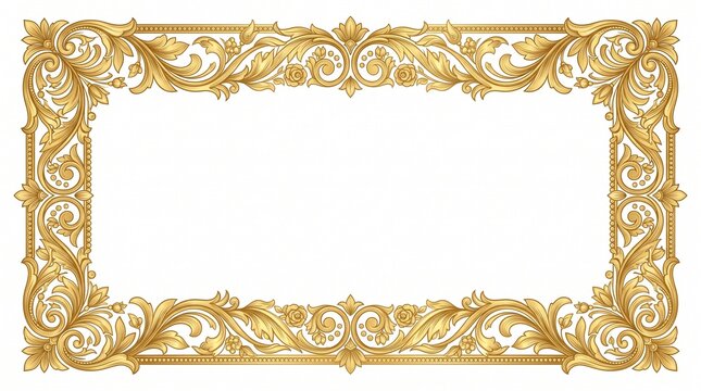 Golden ornate frame