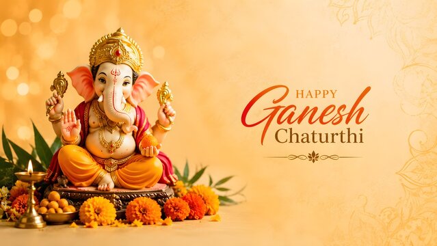 September 14 Ganesh Chaturthi Festival Celebration with Lord Ganesha and Festive Art Day