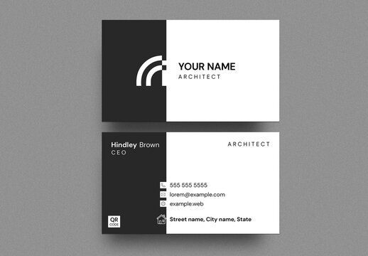 Minimalist Modern Business Card Template Layout