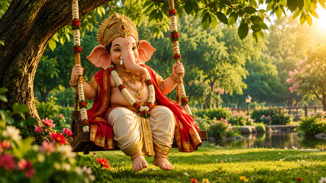 lord ganesha pic, god ganesh picture, god ganesh image with copy space