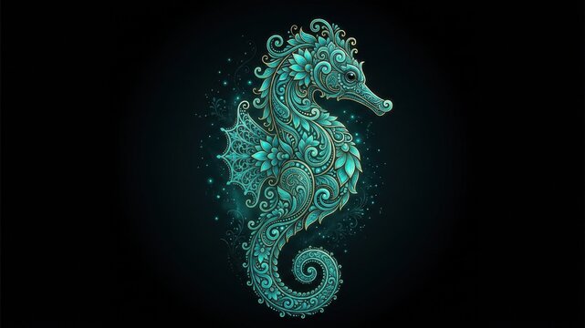 abstract blue bird