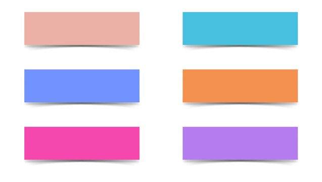 Colorful rectangles for design and branding projects transparent background