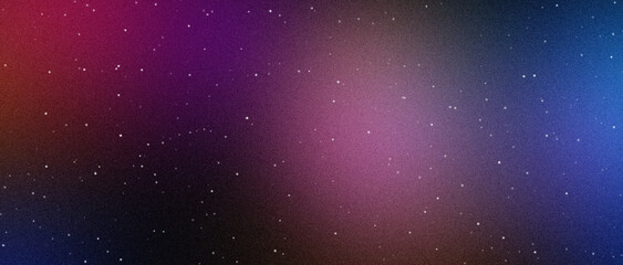 Vivid stellar nebula illustration with soft grain texture on dark gradient backdrop © AKLIMA