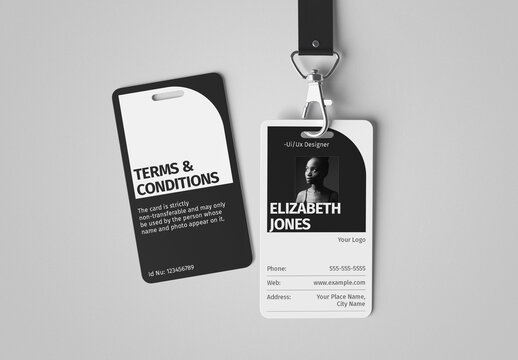 Office ID Card Design Template