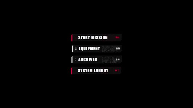 Futuristic gaming menu ui hud elements modern scifi cyberpunk digital aesthetic user interface motion graphics for gaming stream overlays