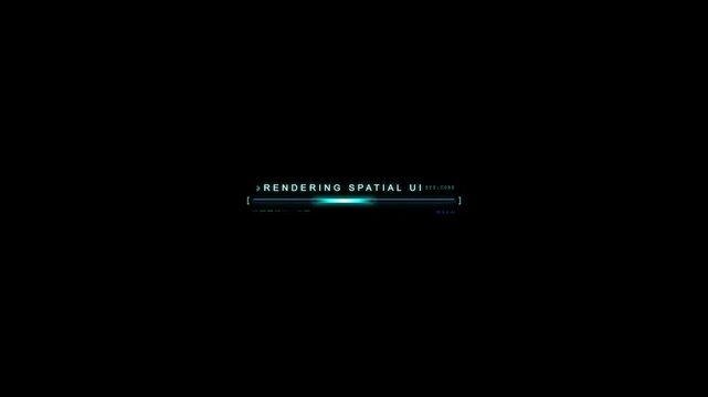 Blue glowing hud interface digital lines futuristic sci-fi cinematic neon motion graphic overlay screen element