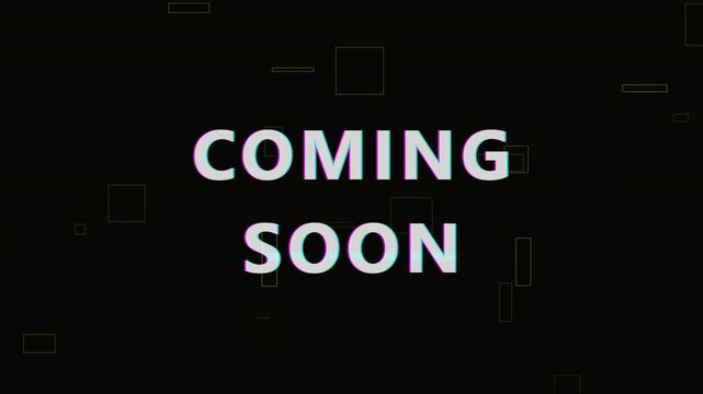 Cyberpunk neon glowing frame stream starting soon screen animation on dark background. Futuristic cyan and magenta live stream waiting overlay for Twitch gaming, podcast, or broadcast.