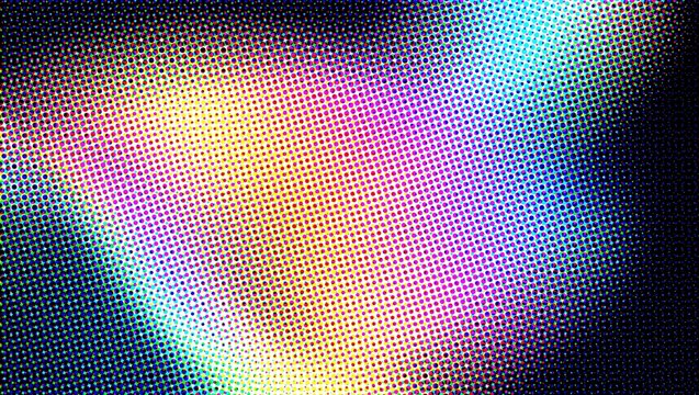 Retro halftone gradient background, colorful neon dot pattern texture, abstract vibrant digital art wallpaper