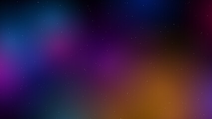 Deep space galaxy backdrop with glowing blue and purple nebula gas clouds illustration © AKLIMA