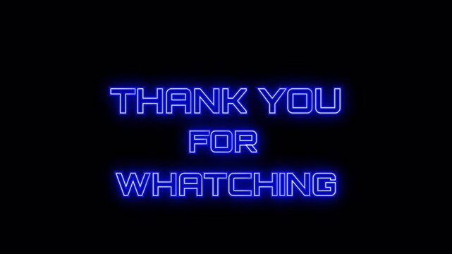 Thank you for watching text message written in a bold clean modern font on a  overlay background for video ending screens or presentation slides