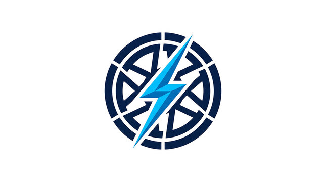 Digital Cryptocurrency Icon with Blockchain Elements for Financial Technology