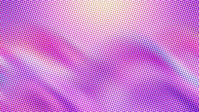 Retro halftone purple gradient background, vintage pop art dot texture, vibrant magenta comic style abstract pattern