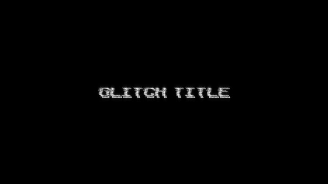 vintage arcade game screen glitch title text title animation 80s 90s retro 8 bit pixel in background. glitch title gaming effect
